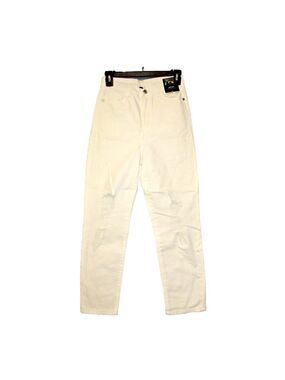 Art Class Girls' Size 16 Plus Distressed Girlfriend High-Rise White Jeans NWT